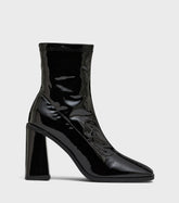 Malin Black Block Heel Sock Boots